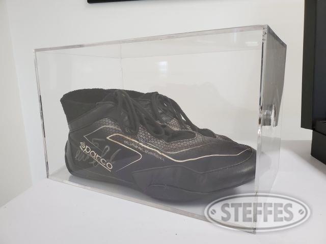 Gio Scelzi Autographed Racing Shoes in display box